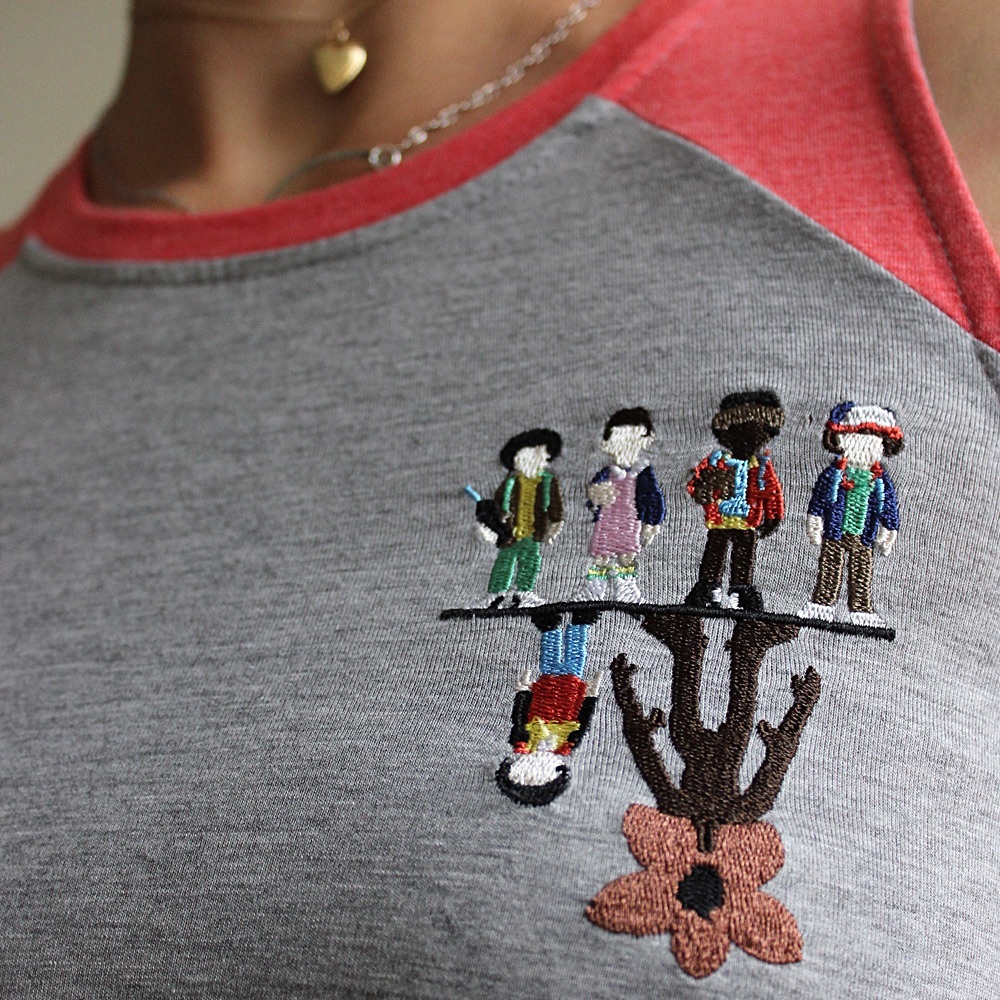 💥SOLD💥Stranger Things Embroidered Sleeveless Top